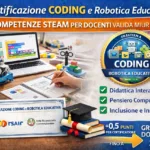 Certificazione CODING e Robotica Educativa – Competenze STEAM per Docenti valida MIUR / MIM
